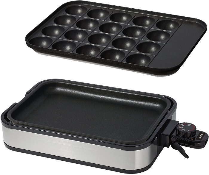 溝付プレート式のたこ焼き器