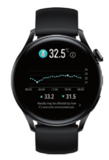 HUAWEI WATCH 3　体表温度測定機能