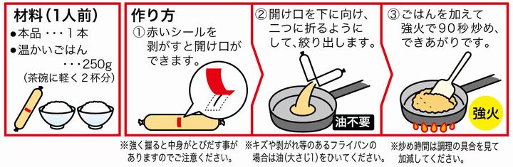 チャーハンのつくりかた