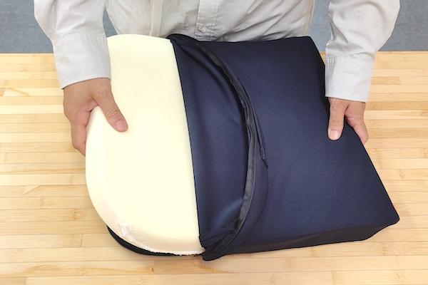 カバーが取り外しできるクッション