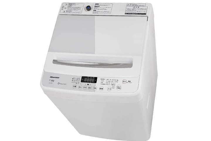 ハイセンス 全自動 洗濯機 7.5kg ホワイト HW-G75A