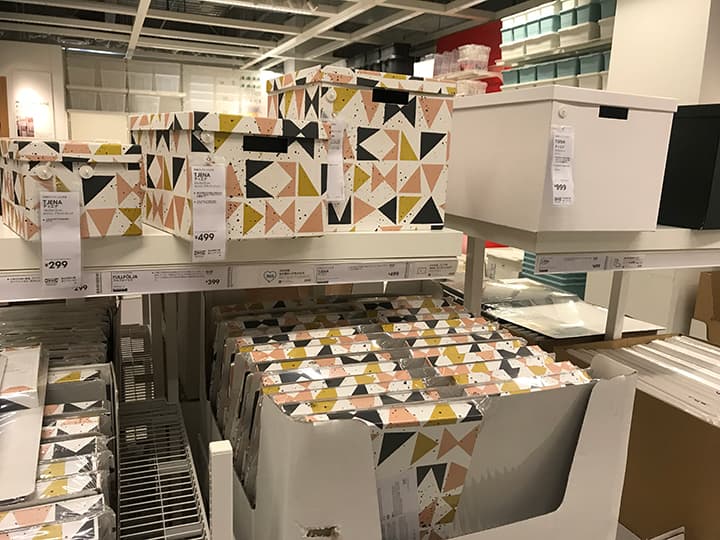 TJENA収納ボックスの売り場
