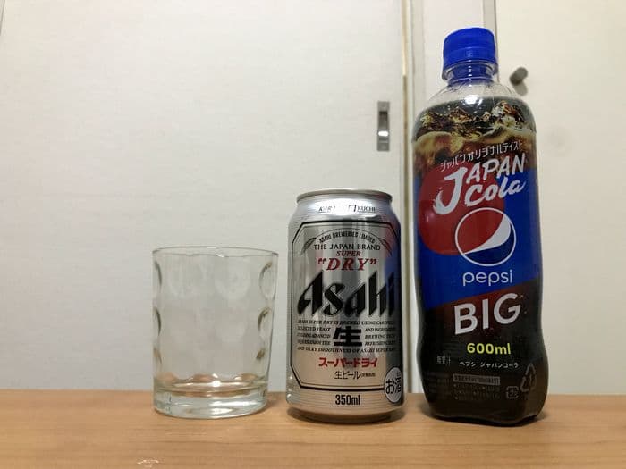 ビール+ペプシコーラ