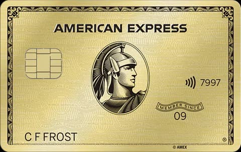 米国のアメックスゴールドのメタルカード