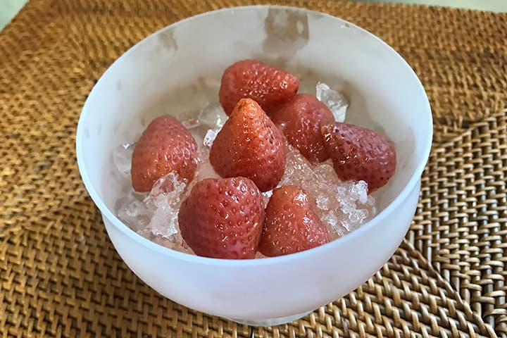 いちごウイスキーかき氷
