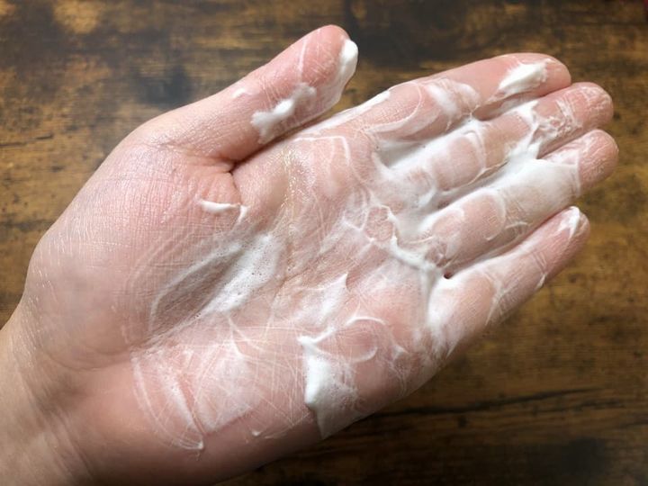 POLA B.A ウォッシュ　泡立てた写真