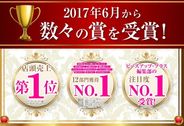 マーキュリーデュオシャンプー受賞歴の画像