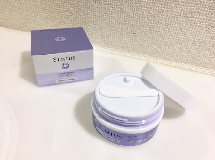 シミウスの箱と蓋を外した商品を撮影した画像