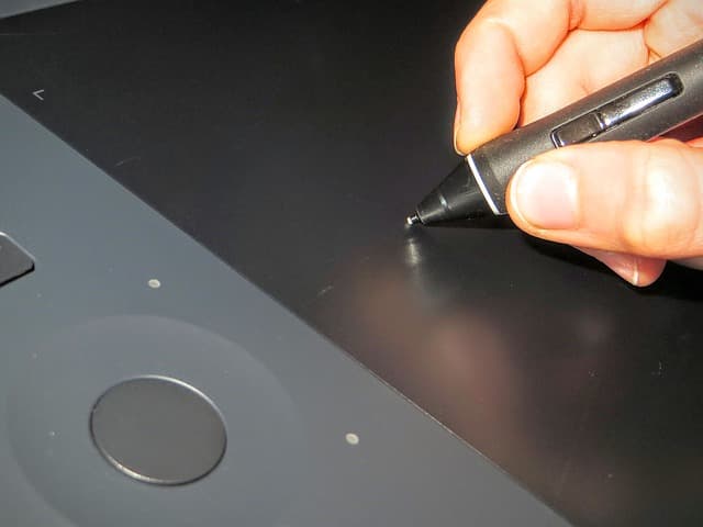 スタイラスで画面に描く