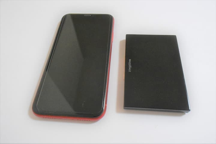 マキアージュ ドラマティックフェイスパウダー用ケースとiPhone XR