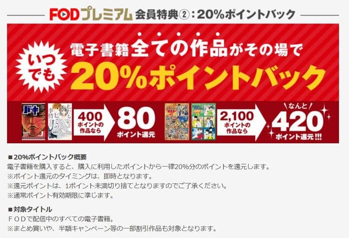 20％還元のイメージ画像