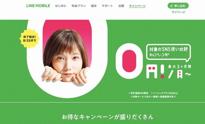 LINEモバイル 速度 比較