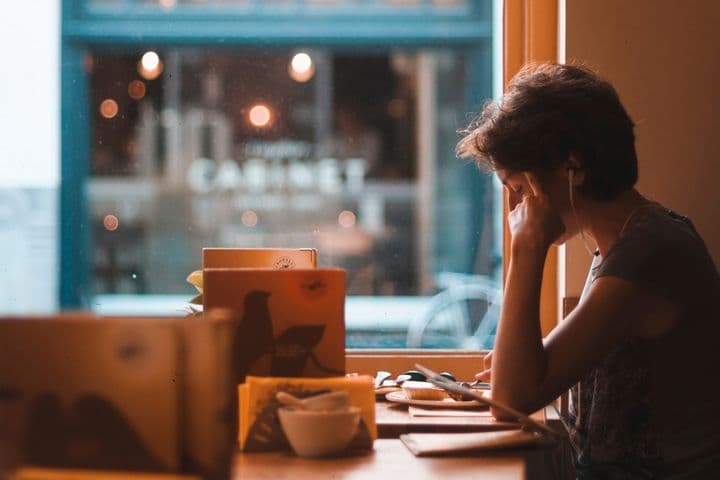 オーディオブック聞いてる様子