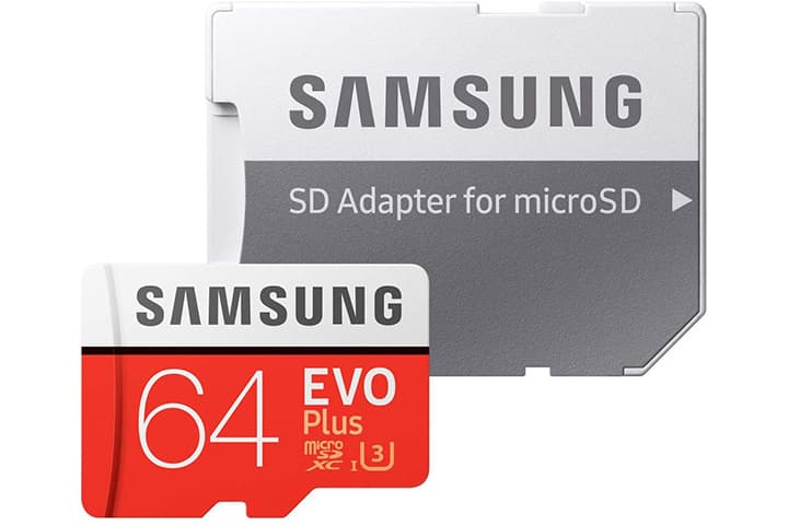 防水性のあるmicroSDカードの例