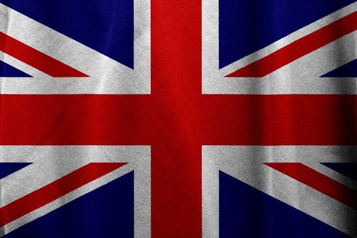 イギリスの国旗イメージの写真