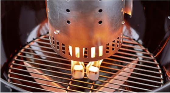 <alt>チムニースターターを置いた写真