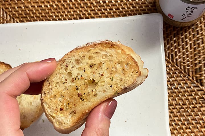 ライ麦パンのほりにしがけ