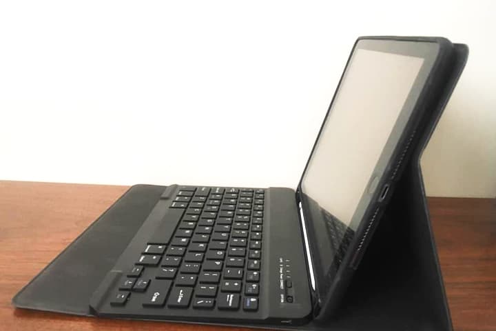 iPadの直角に近い角度