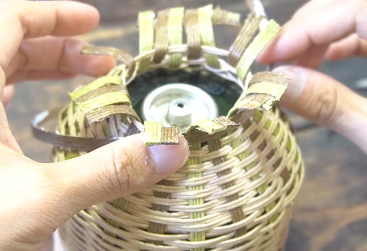 OD缶　カバー作っている最中の画像