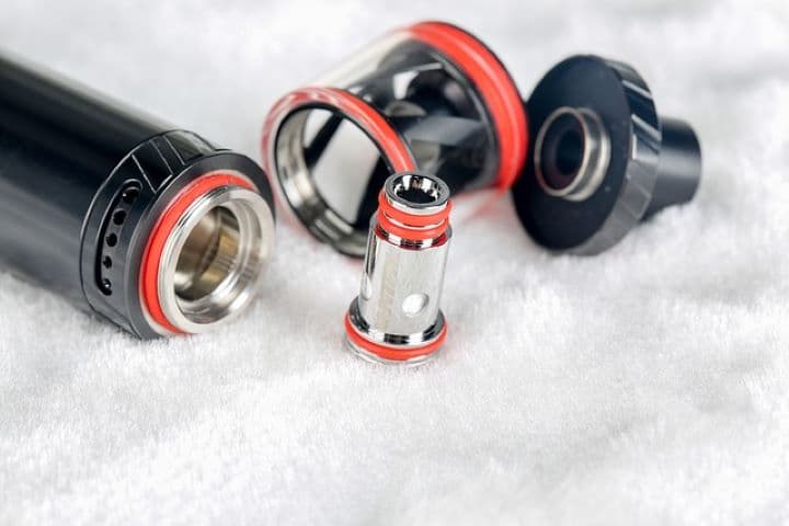 分解されたベイプ