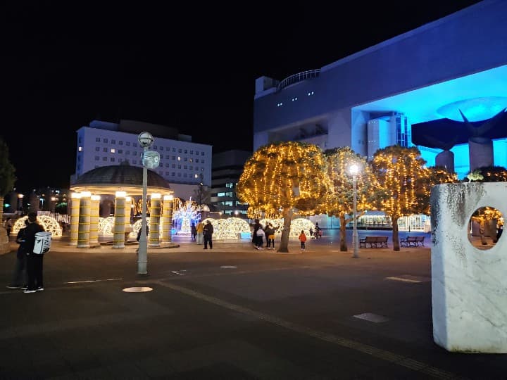 シャオミRedmi Note 9Sで夜間に撮影した写真