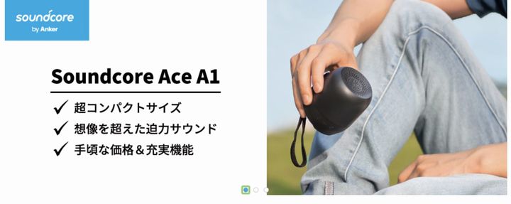 アンカー公式ホームページのスクリーンショット