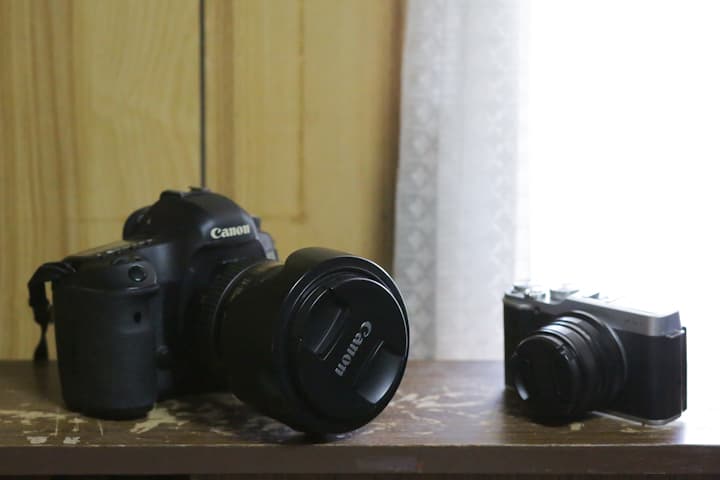 一眼レフとミラーレス一眼画像