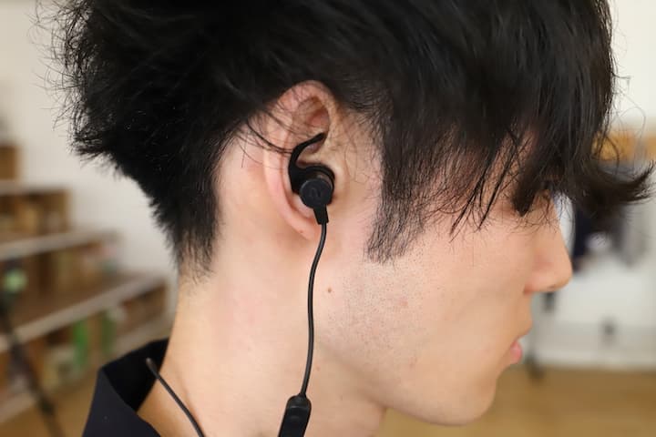 TaoTronics TT-BH07を装着した画像