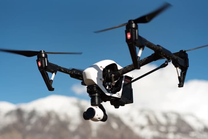 ドローンの空撮画像