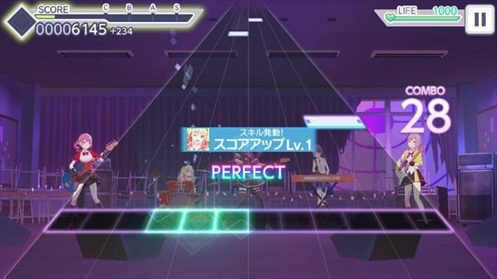 「プロジェクトセカイ カラフルステージ！feat. 初音ミク」より、みきとP「ロキ」プレイ画面