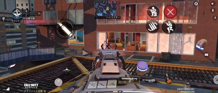 HIGHRISEでの戦闘シーン。戦場となる場所がいくつかあるだけでなく、あらゆる場所から射線が通る複雑なマップ