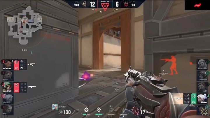 数的不利からFisker選手が巻き返した場面