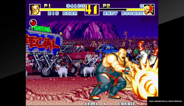 →←↓↑＋Cで発動するベアボンバー。レバー1回転だけが投げじゃねえんだぜ！　と言いたいかのようなコマンドがイカしすぎてる。山崎の爆弾パチキも同コマンドでしたね