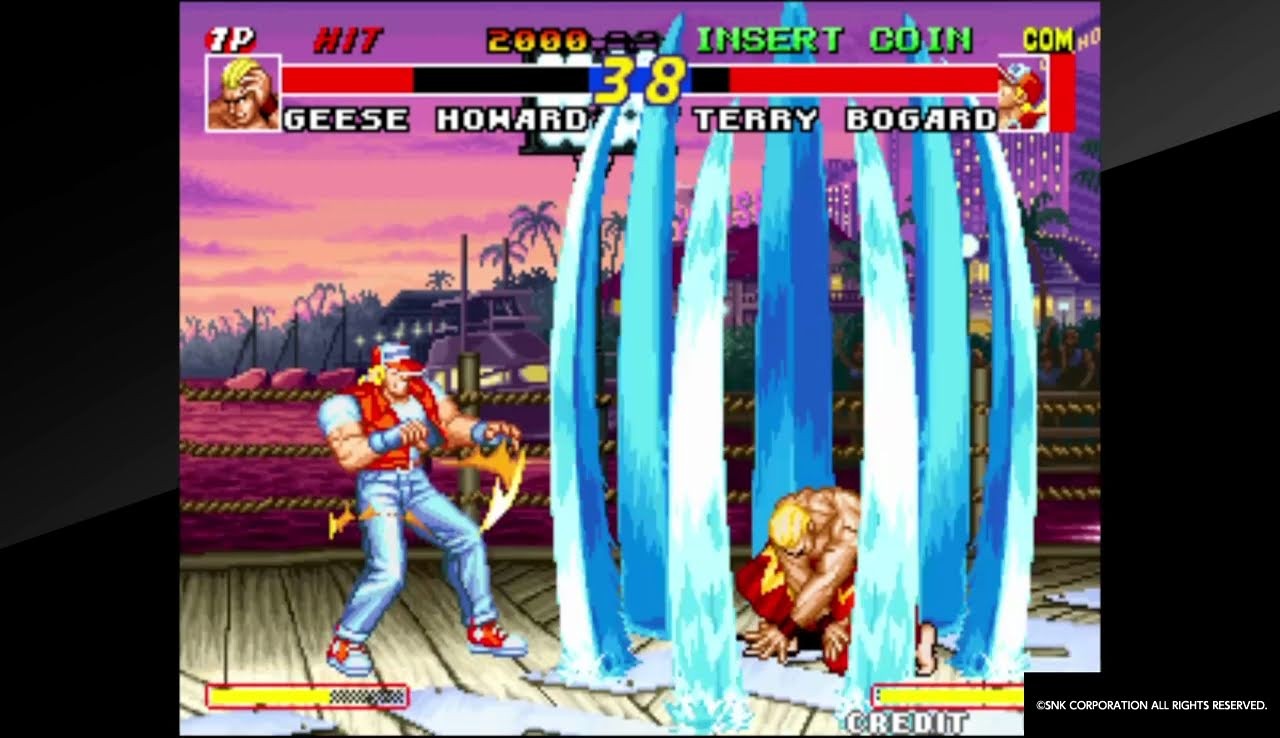 こちらの画像のみ「ガロスペ」じゃなくて「リアルバウト餓狼伝説」より。この作品のレイジングストームが全レイジングストームのなかでいちばんカッコいいと思います