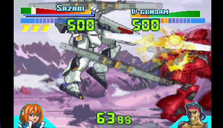 フィン・ファンネルを直接ぶつけるνガンダムの衝撃。GNファングかな？