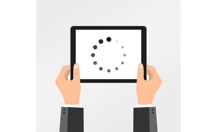 インターネット通信が遅くなるイメージ