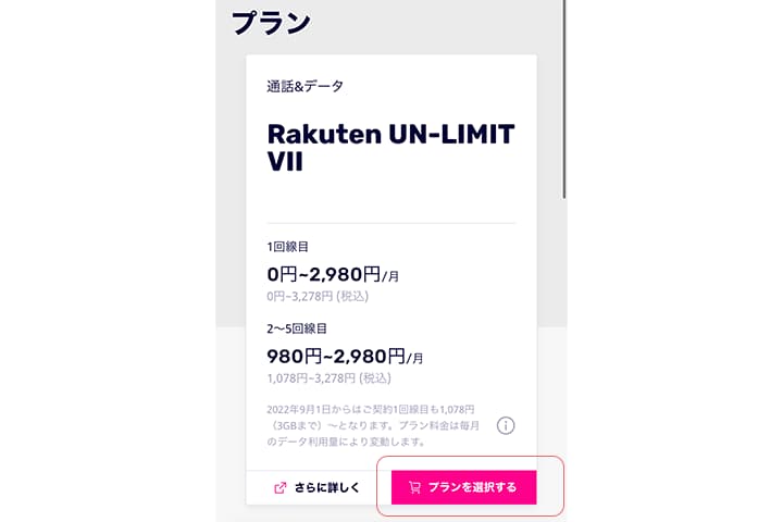 オプション選択画面