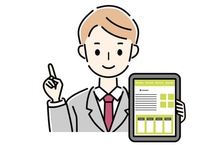 iPadを紹介する人のイメージ