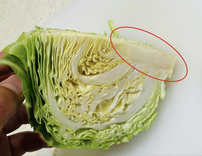 キャベツ・芯の写真