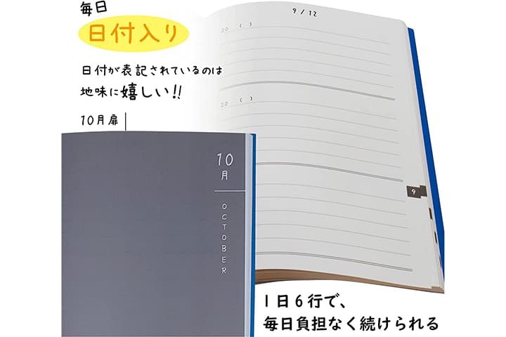 日付入りの日記