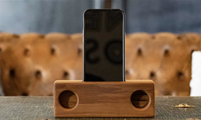 職人手作りの木製スピーカー 受注生産 職人手作り ウッドスピーカー スマホスピーカー 木製