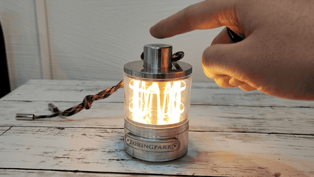 穏やかな光に包まれる小型LEDランタン「ZORING PARK」 - bouncy