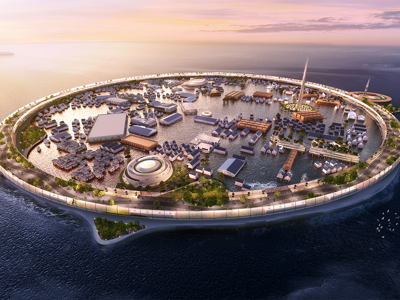 未来の住所は海の上？ 気候変動に適応する海上都市構想「Dogen City