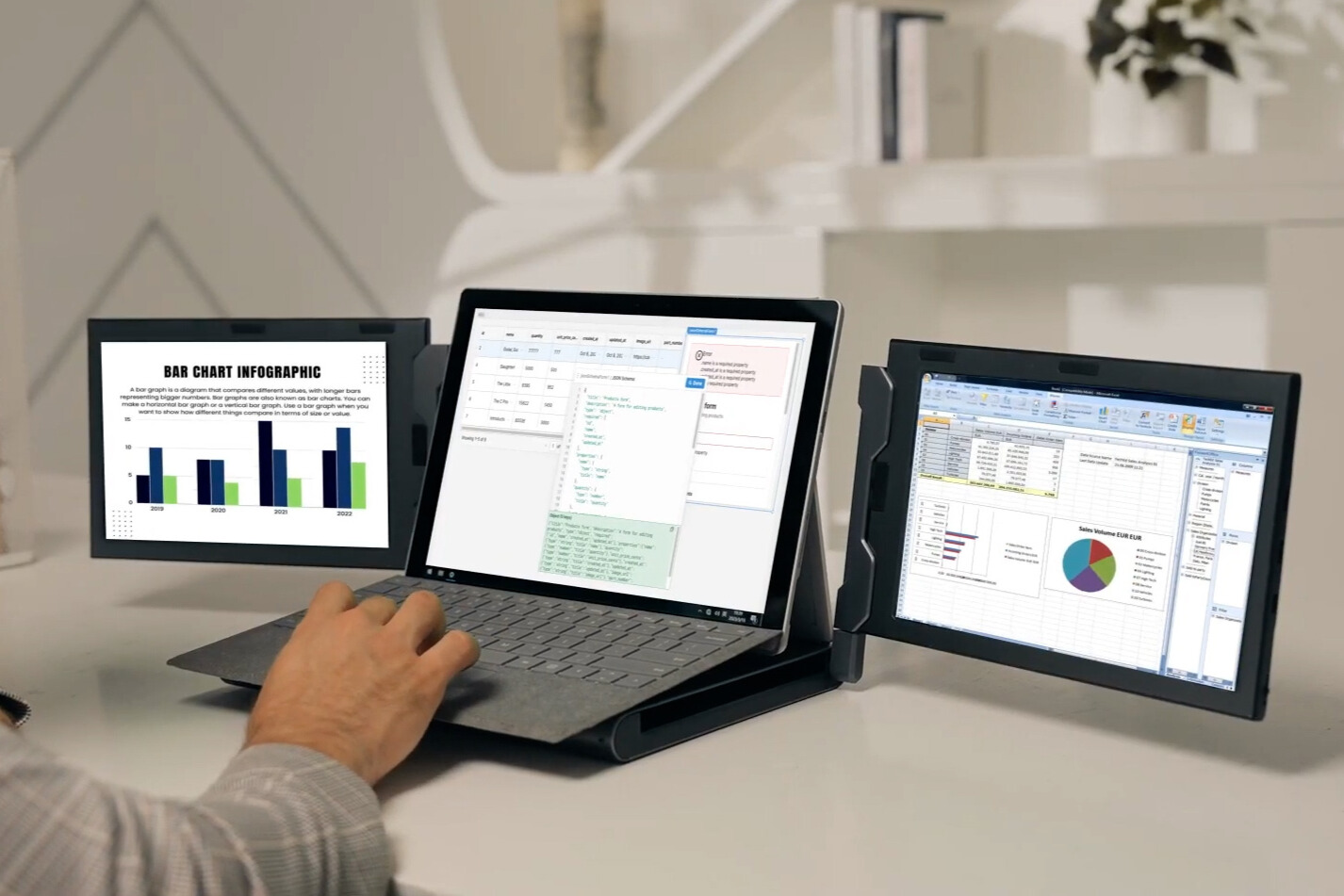 ノートPCで3画面使える拡張モニター「KEFEYA Q2」 - bouncy / バウンシー