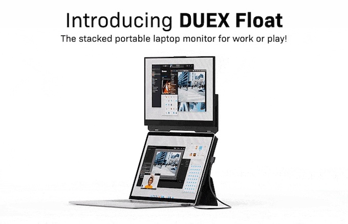 2画面で効率化？ノートPC用ポータブルスクリーン「DUEX Float