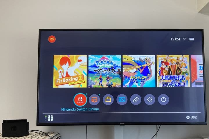 スイッチの映像がテレビに表示