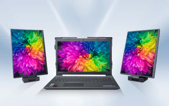 ほぼ新品】デュアルモニター「COSTOSO」 ノートPCを3画面に