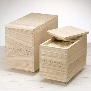 [ケユカ] KEYUCA 桐 米びつ (10kg 桐無垢材)