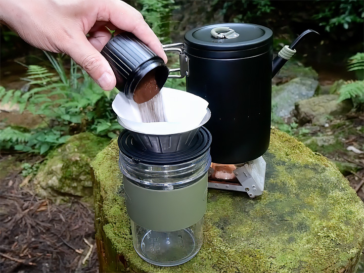 どこでも淹れたてコーヒーを楽しめる「Awada Portable Coffee
