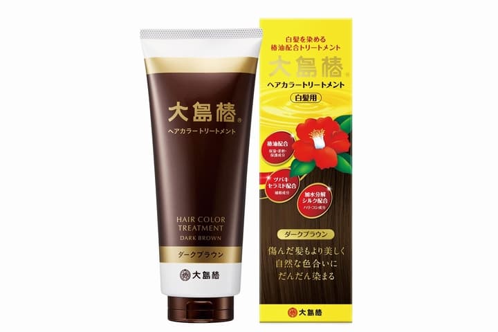 大島椿 ヘアカラートリートメント ダークブラウン